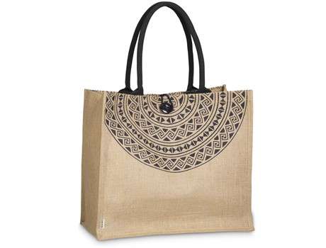 Okiyo Kashira Jute Tote (Bag-4690)