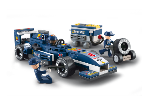 Sluban Building Blocks: Racing Car - Blue Lightning (B0351)