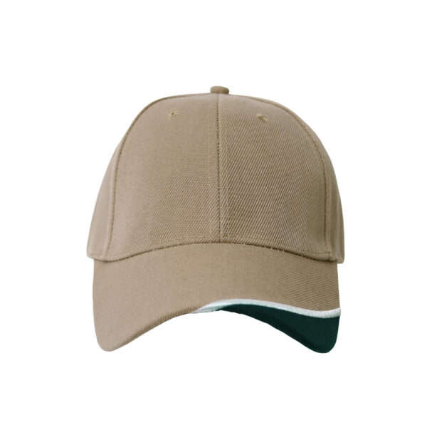 Boomerang Cap - khaki/white/bottle green