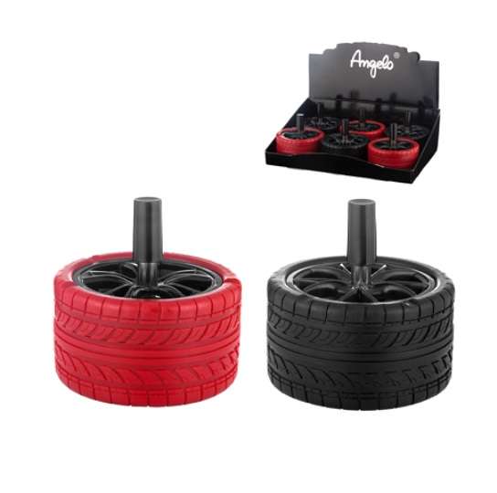 Ashtray - Spinning Tyre - black (Ash111)
