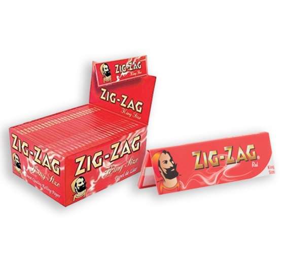 Zigzag Paper - King Size Red (ZZP01)