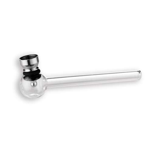 Rasta Pipe - Glass pipe bowl clear - 12cm (Pipe8551)