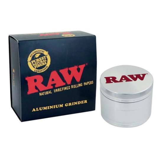 Tobacco Grinder - RAW 4 Piece (TBGR038)