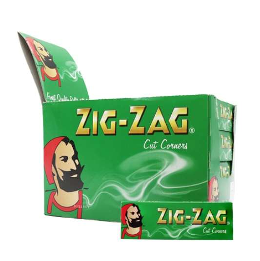 Zigzag King size papers - Green Cut Corners (ZZP06)