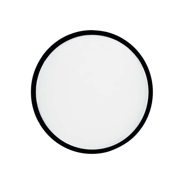 Fold-up frisbee with matching pouch - white (58379) - 24hr dispatch
