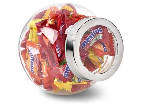 Mentos Classic Glass Candy Jar - Fruit (Giftset-9702)