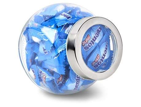 Mentos Classic Glass Candy Jar - Mint (Giftset-9701)