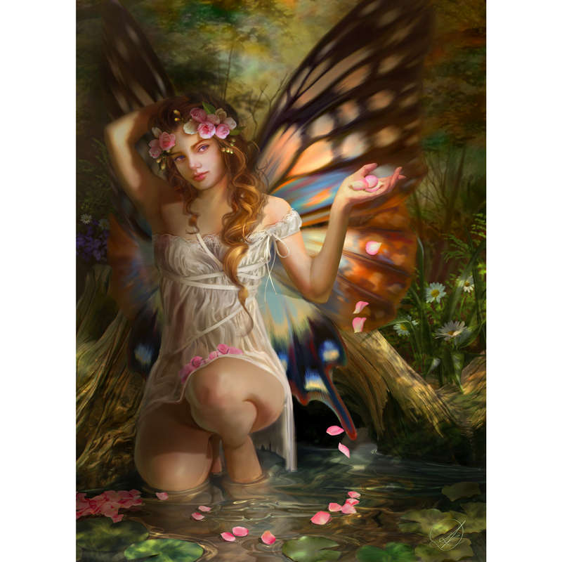 Rose Petal Fairy (1500pc Puzzle)