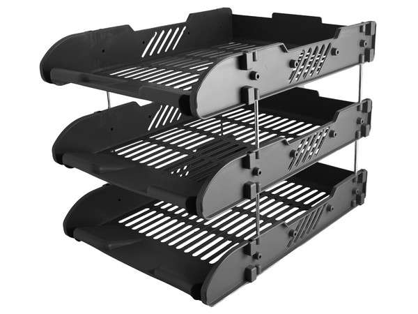 3-Layer File Holder - black (ST361B)