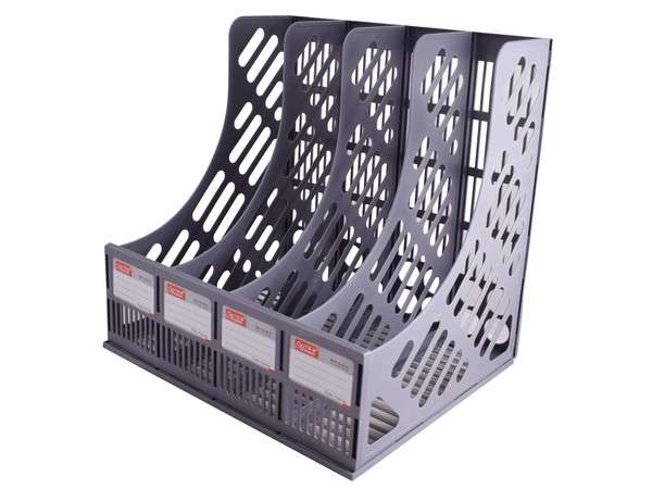 4 Bay File Holder - grey (ST360H)