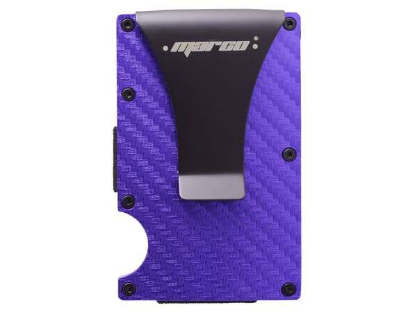 RFID Card Holder and Money Clip - blue (P2547E)