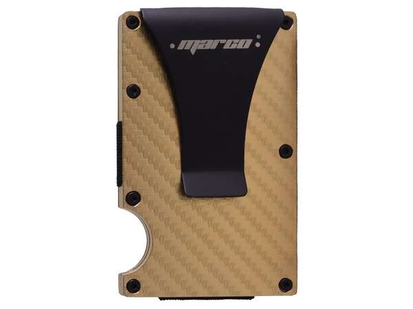 RFID Card Holder and Money Clip - gold (P2547C)