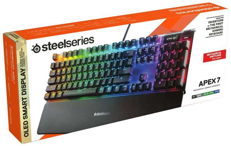 SteelSeries Apex 7 Gaming Keyboard (Red Switch) US (64636)