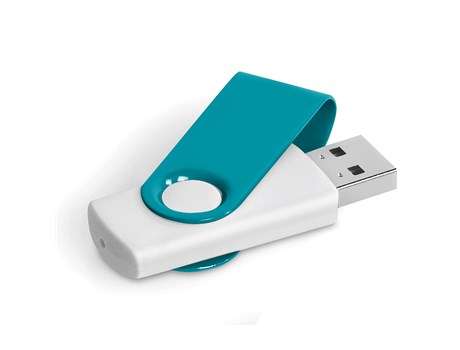 Axis Gyro Memory Stick - 32GB - white/turquoise (AM-623)