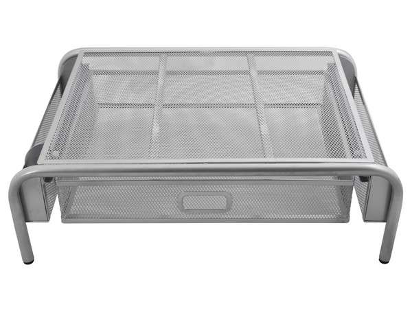 Computer Raised Monitor Stand and Draw Organiser - silver (P2564S)