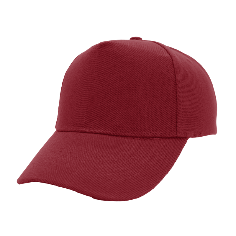 Kiddies 5 Panel Fade Resistant Cap - burgundy (K5038)