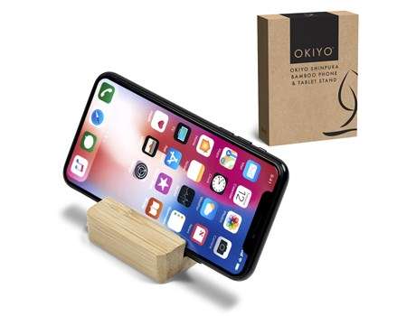 Okiyo Shinpura Bamboo Phone and Tablet Stand (Tech-5337)