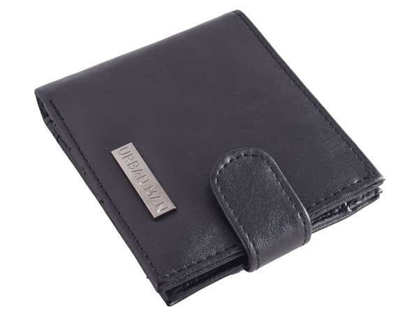 Urban Man Rhett Distressed Look PU Wallet - black (UGW801B)