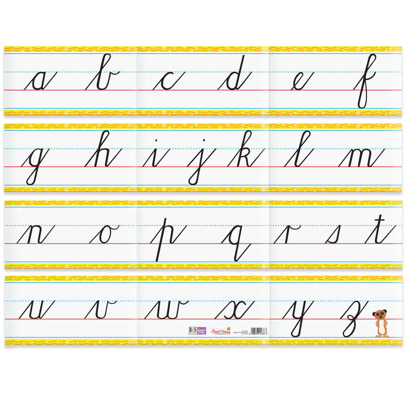 Wall Frieze - Letter Formation Lowercase Cursive (RGS4035)