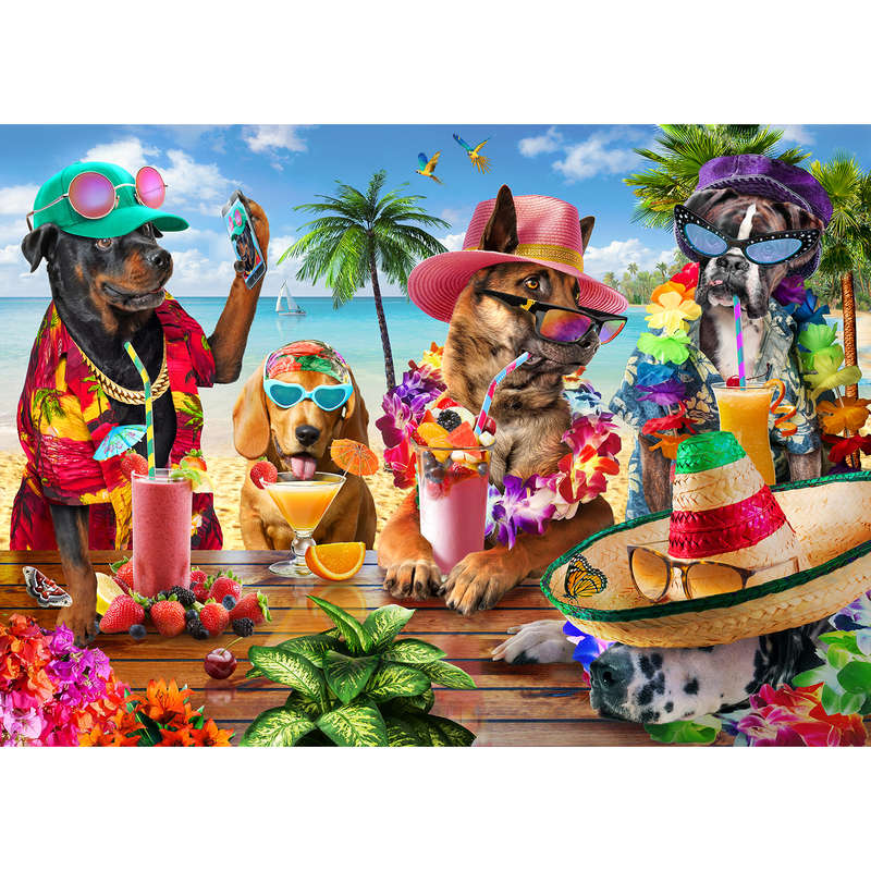 Dogs Drinking Smoothies (36pc Puzzle) (RGS316)