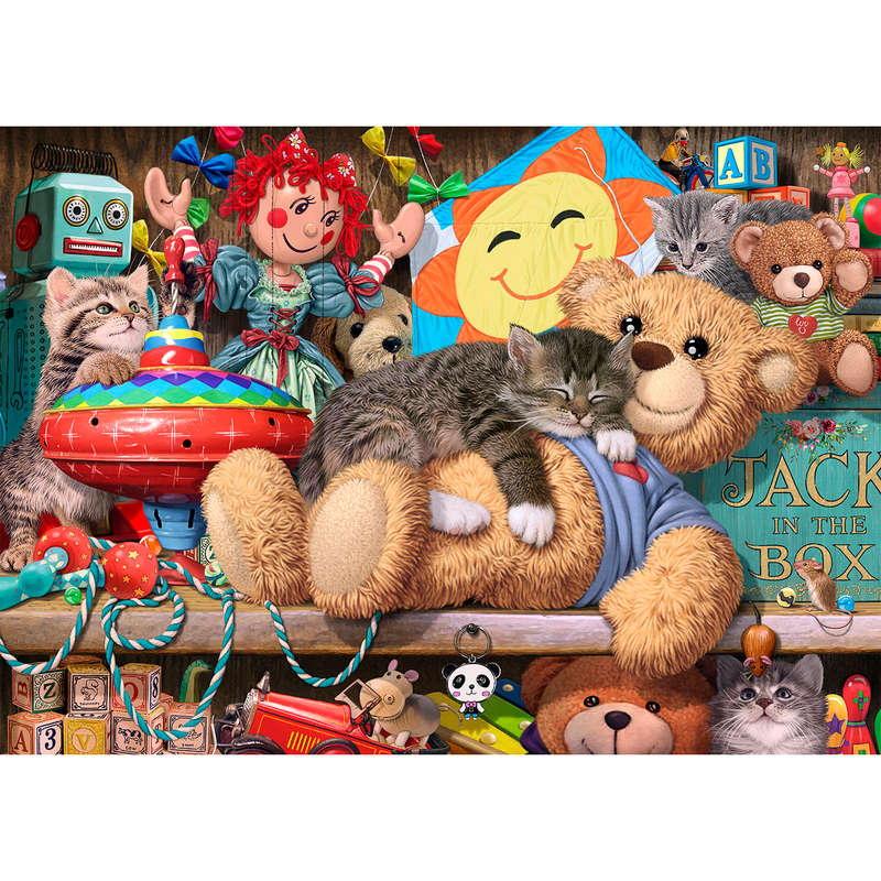 Kittens In Toy Cupboard (24pc Puzzle) (RGS376)