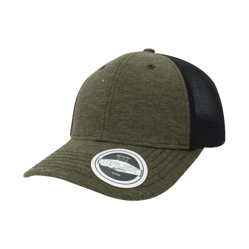Uflex 6 Panel Fitted Trucker - army green (U15503)