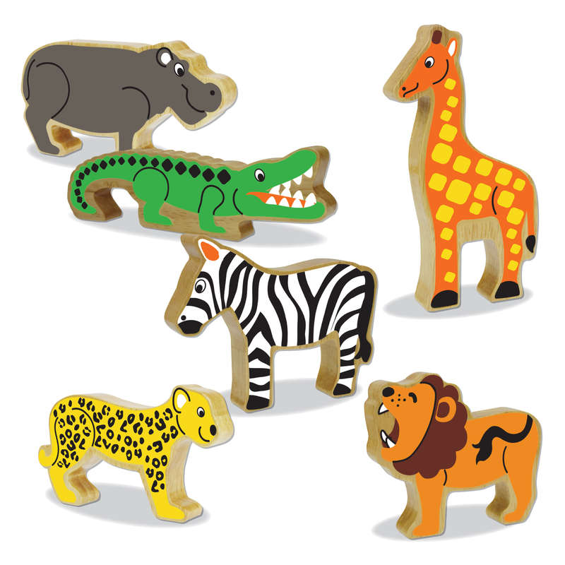 Wooden Block Wild Animals (RGS5191)