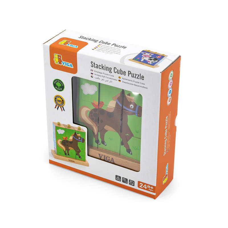 Stacking Cube Puzzle - Farm Animals (RGS50833)