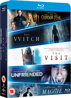 Crimson Peak/The Witch/The Visit/Unfriended/Maggie (Blu Ray)