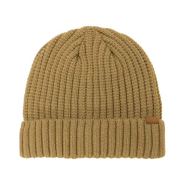 Rib Knit Cuffed Beanie - khaki (B2200)