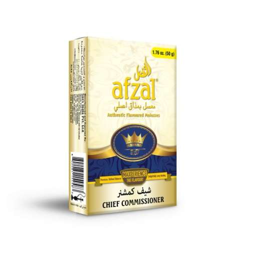 Hubbly Bubbly Afzal Molasses: Chief Commissioner (10x50g)