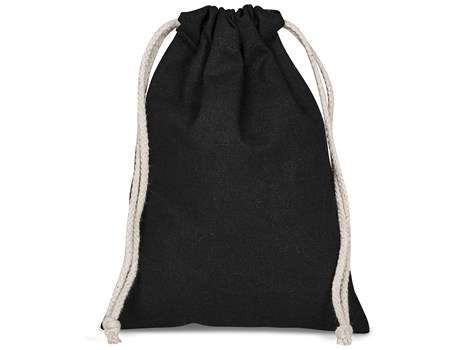 Allsorts Mini Cotton Drawstring Pouch - black (Bag-4805)