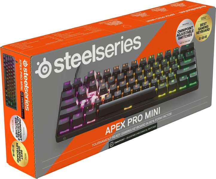 SteelSeries Apex Pro Mini Wired US Keyboard - Black (64820)