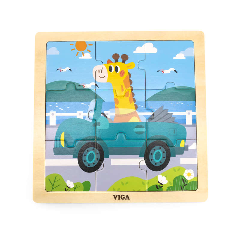 Wooden Puzzle - Car 9pc (RGS44629)