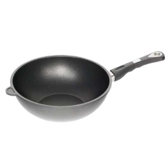 AMT Wok 28cm with long Handle (11cm high) (1128S)