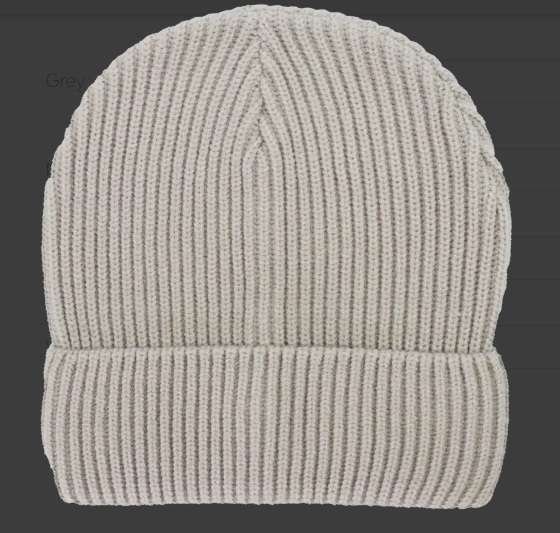 Feather Touch Cuffed Beanie - grey (B2201)
