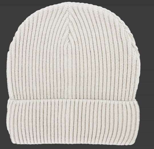 Feather Touch Cuffed Beanie - white (B2201)