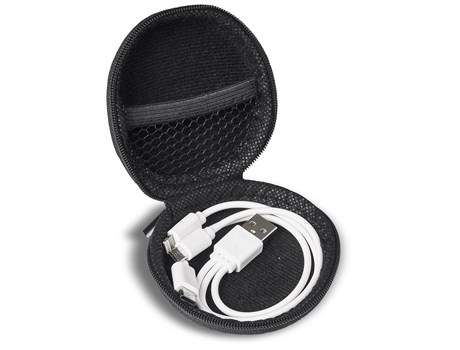 Sammy Tri-Cable In Eva Case Set - white (AM-907)