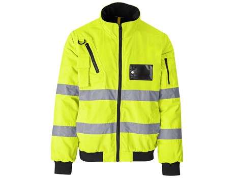 Altitude Techno Padded Hi-Viz Reflective Bunny Jacket - yellow