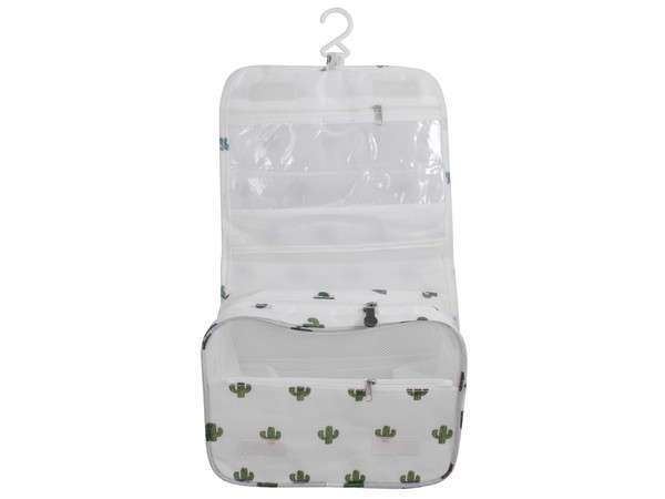 Velcro Hanging Toiletry Bag (Cactus Print) (P2555C)