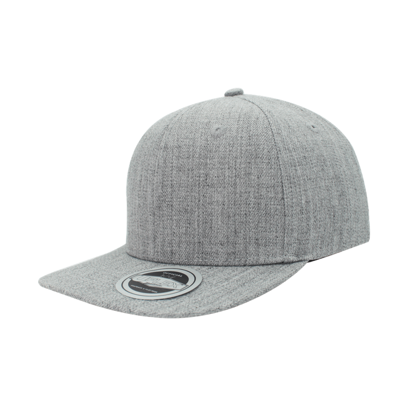 Youth Uflex Snapback Flat Peak Cap - grey (KU15606)