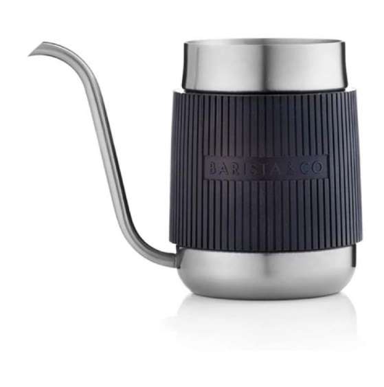 Barista &amp; Co Shorty Pour Over Milk Jug 600ml - Steel (BC043-005)