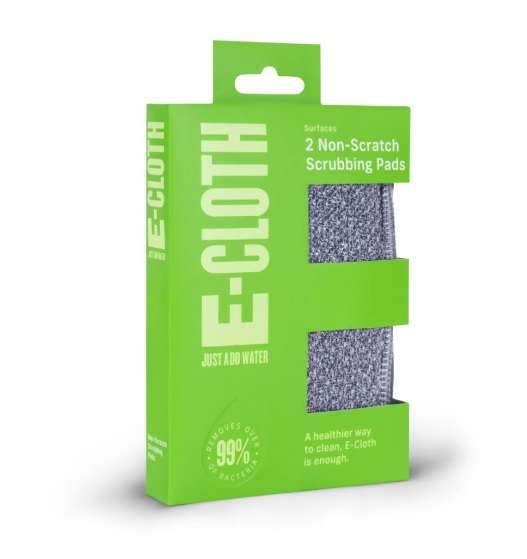 E-Cloth Non-Scratch Scrubbing Pads, Set of 2 - Grey (NSPUK)