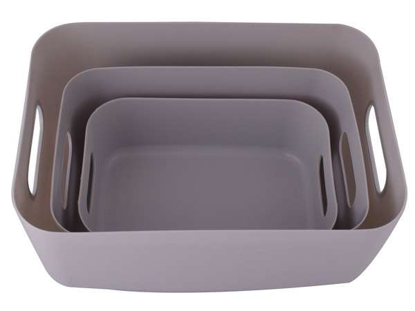 Storage Box 3-Piece Set - grey (P2589Set-H)