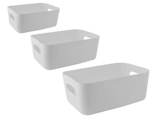 Storage Box 3-Piece Set - white (P2589Set-W)
