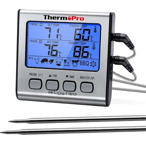 ThermoPro Digital Thermometer with Dual Probe (TP-17)