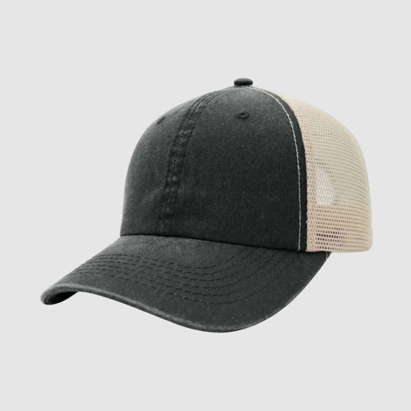 Max Wash 6 Panel Trucker - black (F22600)