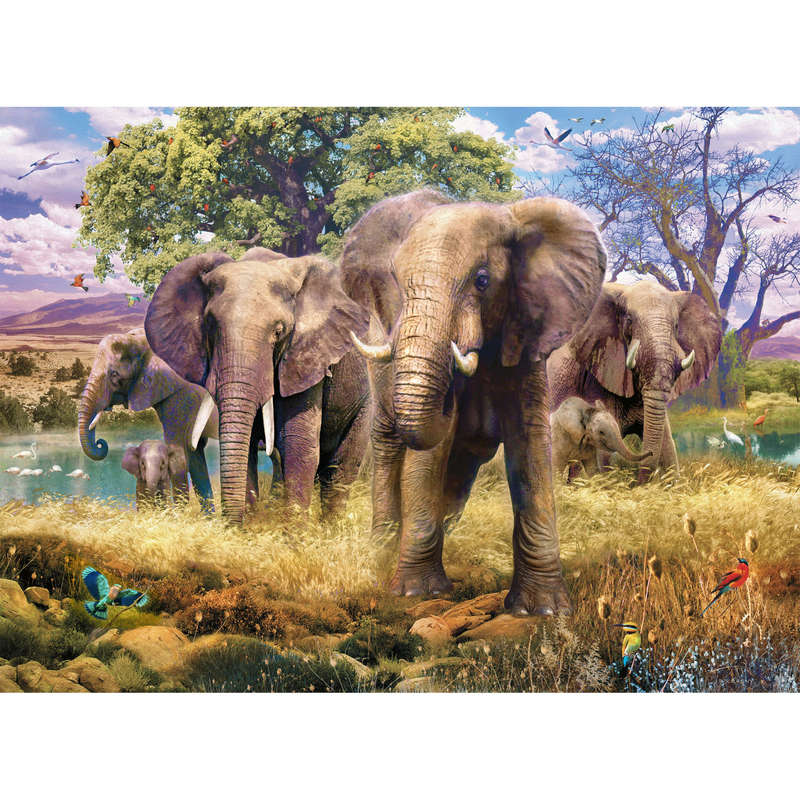 Elephant Family (1500pc Puzzle)