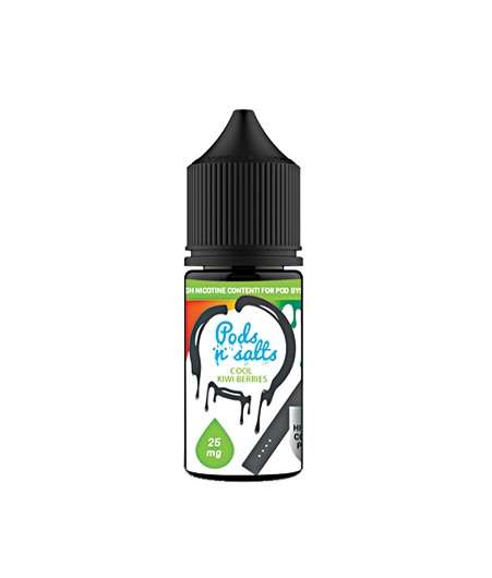 Local Vaping Liquid: Salt Nic - Kiwi Berry Cool - 25mg (30ml)