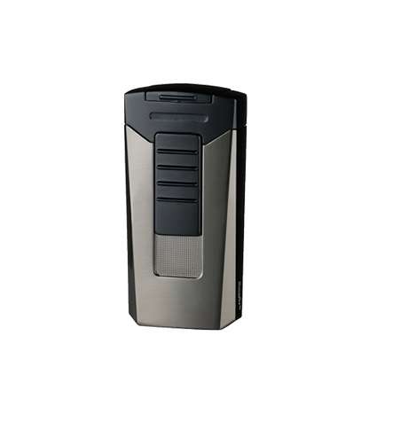 Eurojet Lighter - Gun Metal Double Jet Flame (Ligh071)